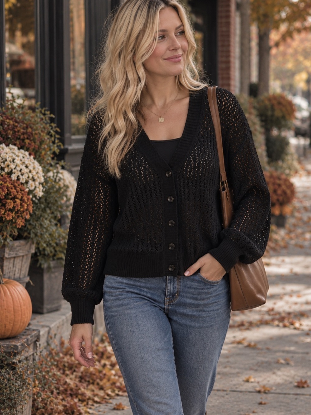 Neiman Marcus Silk and cashmere cardigan sweater size Large black